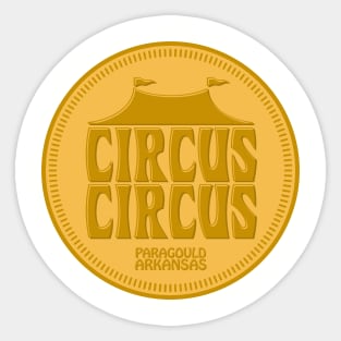 Circus Circus Token Sticker